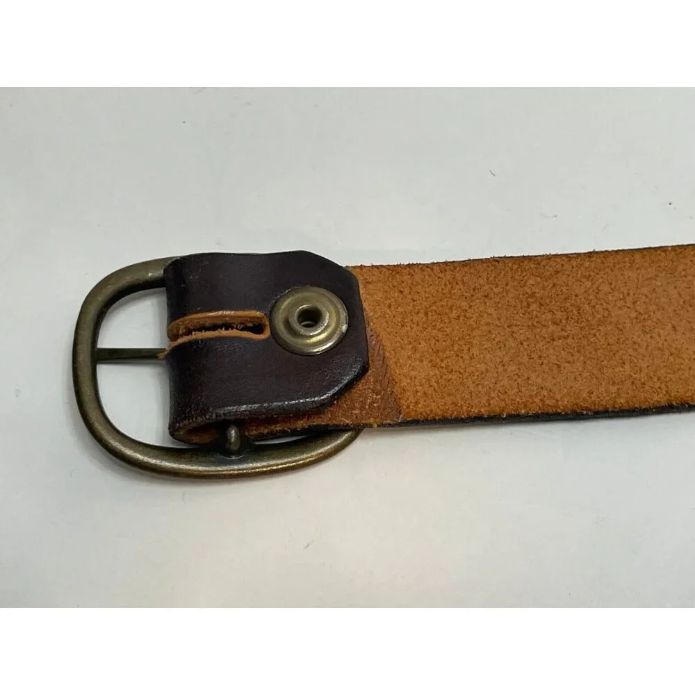 Alaska brown leather belt youth kids size 20 26